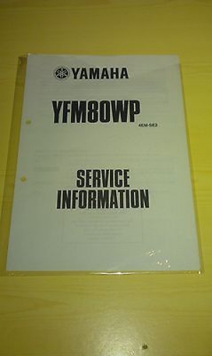 Service-Information Handbuch Motordaten Elektroschaltplan passt an Yamaha Yfm 80