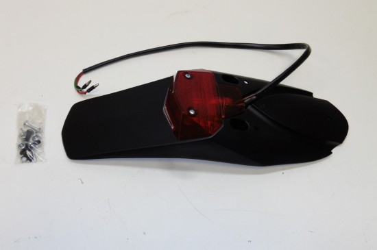 Kennzeichenhalter Rcklicht Nummerntafeltrger Sportheck Motocross Enduro sw