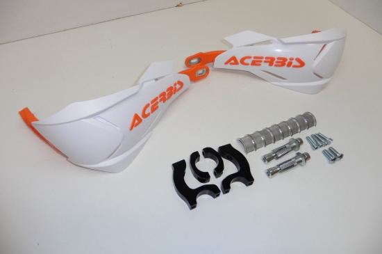 Handprotektoren X-Factory Handschutz handguards passt an Ktm Exc 300 450 500 wei-or