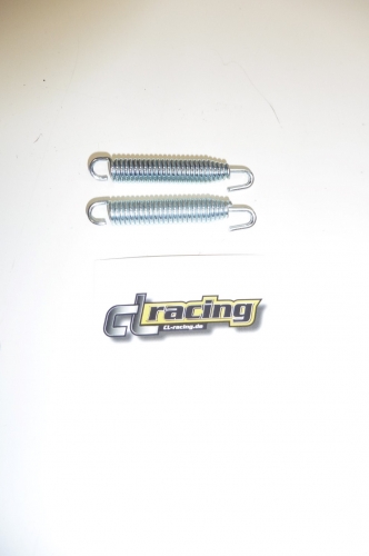 2x Auspufffeder Krmmerfeder Feder exhaust spring 80 mm Sumo Motorrad Moped Auto