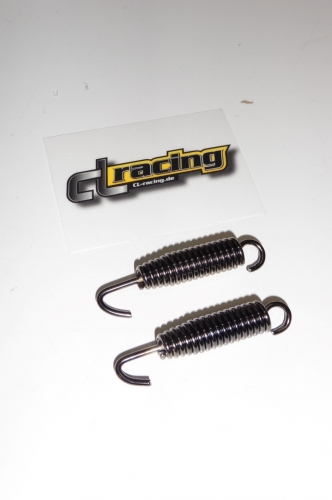 Krmmerfeder 2x Auspufffeder Feder 60 mm exhaust spring Sumo Motorrad Moped Auto