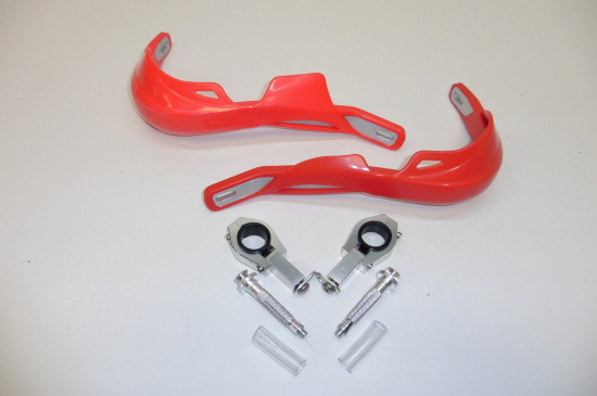 Handprotektoren Handguards Handschtzer Protektoren rot Enduro Mx Supermoto