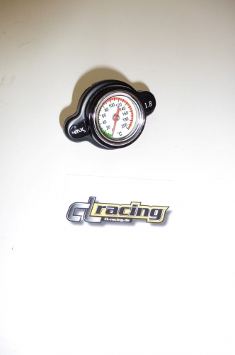 K�hlerdeckel mit Temperaturanzeige schwarz Ktm bis 2016 1,8 Bar - Lager -