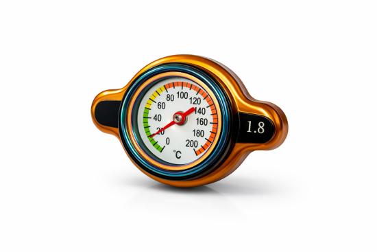 K�hlerdeckel mit Temperaturanzeige orange Ktm bis 2016 1,8 Bar - Lager -