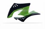Tankverkleidung Tankspoiler radiator scoops passt an Kawasaki Kx450f 09-11 sw-gr