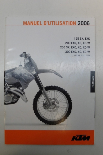 Bedienungsanleitung Handbuch Fahrerhandbuch manual passt an Ktm Sx Exc 125 250