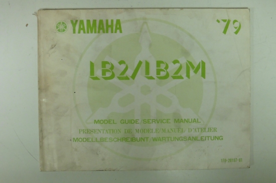 Wartungsanleitung Wartungshandbuch Reparatur manual passt an Yamaha Lb2 M 1979