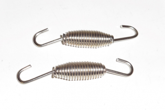 2x Auspufffeder Kr�mmerfeder Feder 65 mm Enduro Cross Motorrad Moped ATV