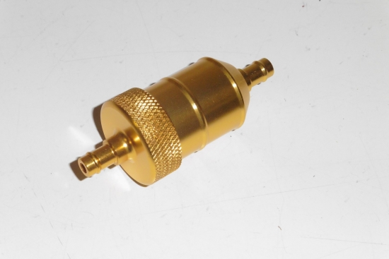 Benzinfilter Alu gold - Lager -