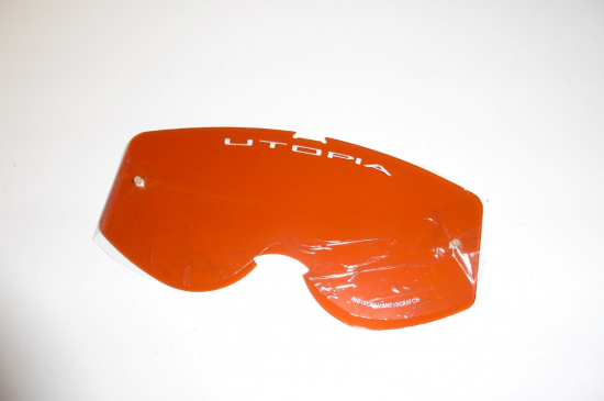 Brillenglas Utopia Too Dirty Ersatzglas Ersatzvisier lens Motocross Mx orange 