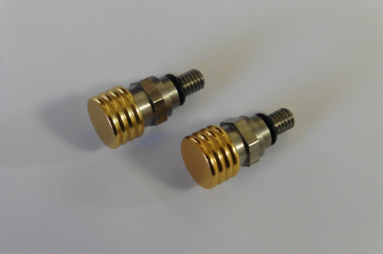 Gabelentlfter M4x0,7 gold - Lager -
