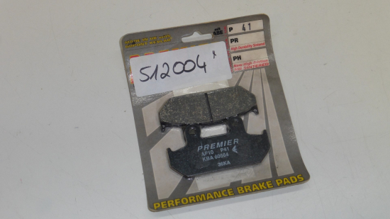 Bremsbelge Premier P-41 Bremsbacken brake pads Kba 60564 Af 10