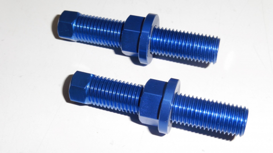 Schrauben M10x1,25 2x Kettenspanner screw chain passt an Husqvarna Tc 14-21 blau
