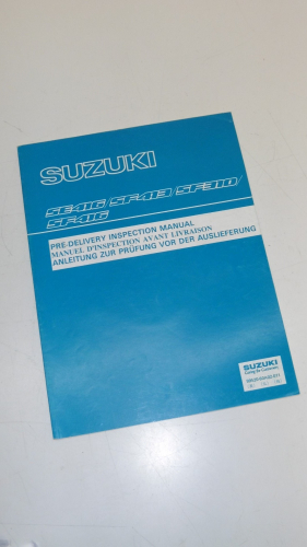 Anleitung Prfung vor Auslieferung Buch passt an Suzuki SE416/SF413/SF310/SF416