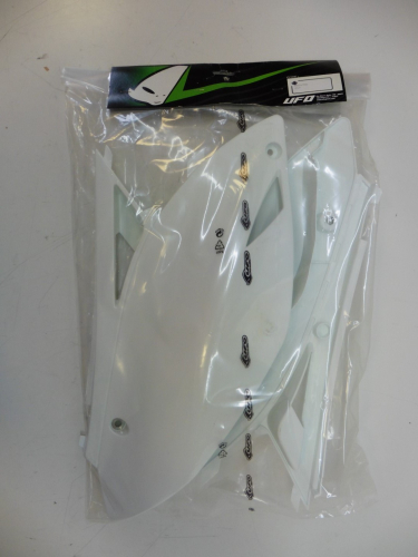 Seitenverkleidung Heckverkleidung side panels fr Kawasaki Kxf Kx450f 09-11 wei