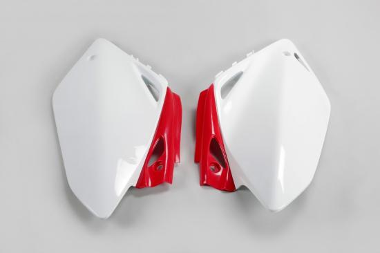 Seitenverkleidung Abdeckung side panels passt an Honda Crf 450 05-06 wei�-rot