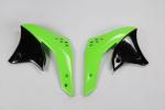 Tankverkleidung Tankspoiler Khlerschutz radiator scoops fr Kawasaki Kxf 250 07 gr