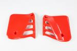 Khlerverkleidung Tankspoiler radiator scoops passt an Honda Cr 250 1987 rot