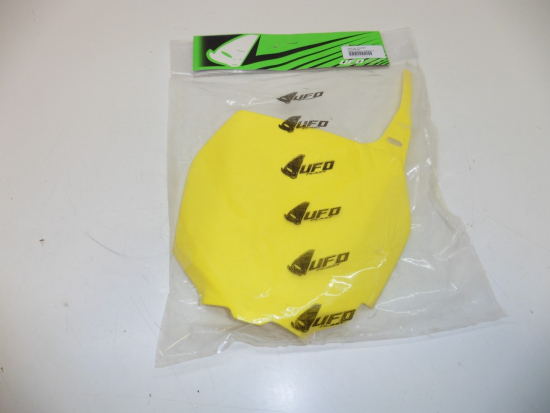 Startnummerntafel Verkleidung number plate cover Suzuki Rm 125 250 Rmz 450 gelb