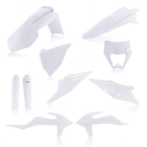 Verkleidungssatz Plastiksatz plastic kit passt an Ktm Exc 150 250 Tpi 20-21 wei