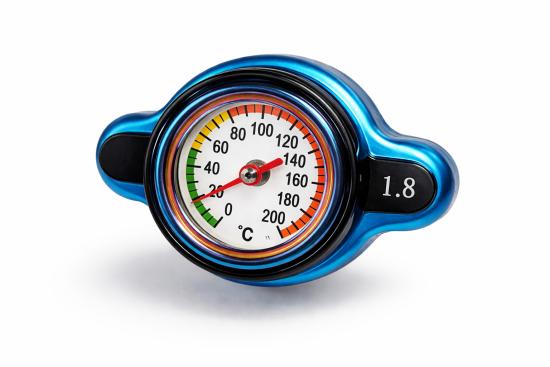 K�hlerdeckel mit Temperaturanzeige passt an Husqvarna 17-23 passt an Ktm blau