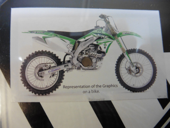 Dekorsatz Aufkleber Sticker Verkleidung Sitzbezug Kawasaki Kx 250 03-08
