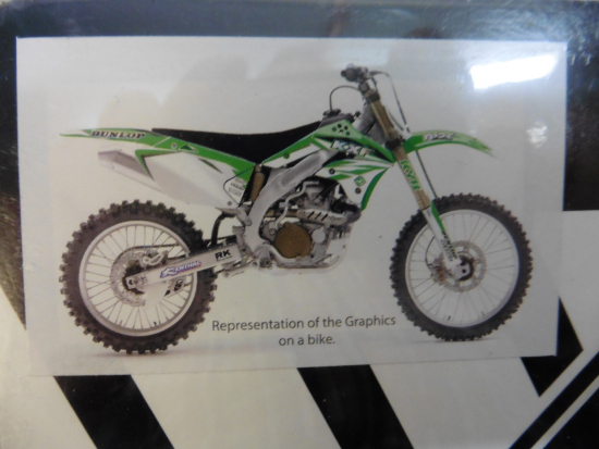 Dekorsatz Aufkleber Sticker Verkleidung Sitzbezug Kawasaki Kx 125 03-08