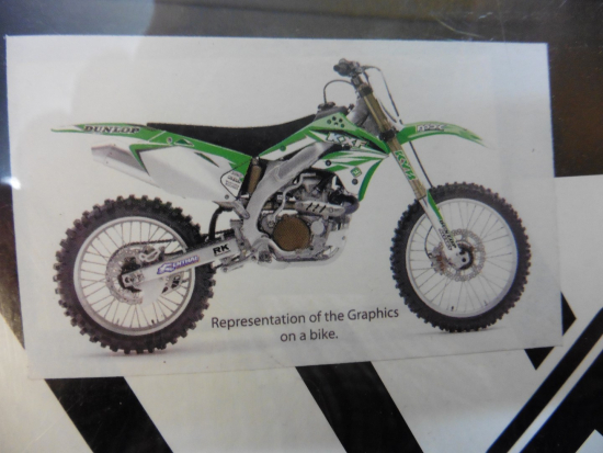 Dekorsatz Aufkleber Sticker Verkleidung Sitzbezug Kawasaki Kxf Kx250f 04-05