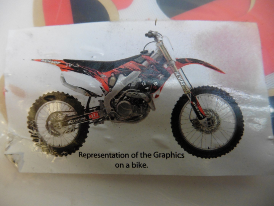 Dekorsatz Aufkleber Sticker Verkleidung Sitzbezug Honda Cr 125 02-07