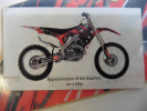 Dekorsatz Aufkleber Sticker Sitzbezug passt an Honda Crf Cr-f Cr250f 10-11 sw-r