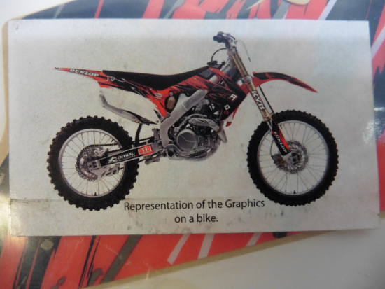 Dekorsatz Aufkleber Sticker Verkleidung Sitzbezug Honda Crf Cr-f Cr250f 10-11
