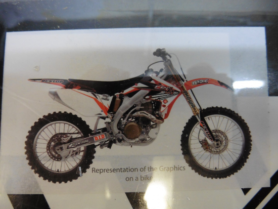 Dekorsatz Aufkleber Sticker Verkleidung Sitzbezug Honda Cr 125 02-07 1
