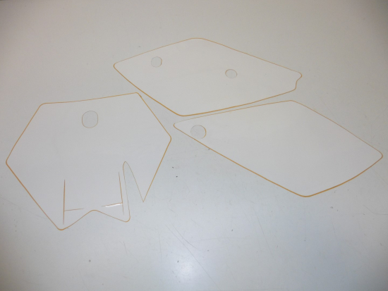 Dekorsatz Startnummernuntergrund Aufkleber Sticker cover Ktm Sx 200 250 450 w