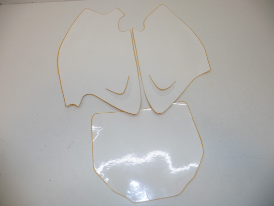 Dekorsatz Startnummernuntergrund Aufkleber Sticker cover Kawasaki Kx 125 250 w