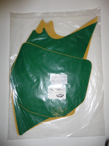 Dekorsatz Startnummernuntergrund Aufkleber passt an Kawasaki Kxf 250 04-05 gr�n