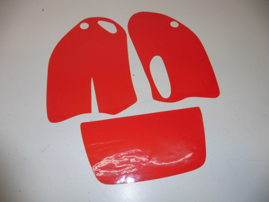 Dekorsatz Startnummernuntergrund Aufkleber Sticker passt an Ktm Super comp 4-Takt 96 rot