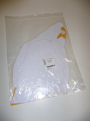 Dekorsatz Startnummernuntergrund Aufkleber passt an Yamaha Yzf Yz250f 2010 wei