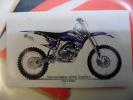Dekorsatz Aufkleber Sticker Sitzbezug passt an Yamaha Yzf 250 2010 White sw-rot