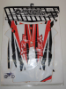 Dekorsatz Aufkleber Sticker Sitzbezug passt an Yamaha Yzf 450 2010 White sw-rot