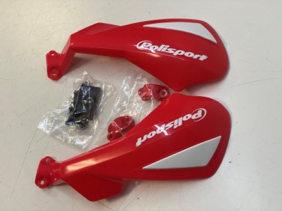 Handschutz Handprotektoren handguards Sharp Lite-Open rot Honda