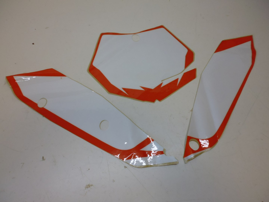 Dekorsatz Startnummernuntergrund Aufkleber Sticker passt an Ktm Sxf 125 2007