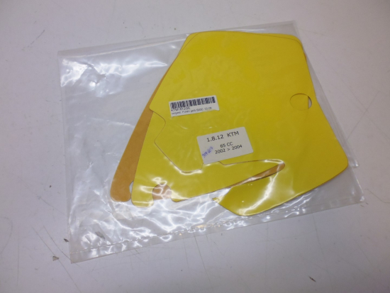 Dekorsatz Startnummernuntergrund Aufkleber Sticker passt an Ktm Sx 50 02-08 gelb