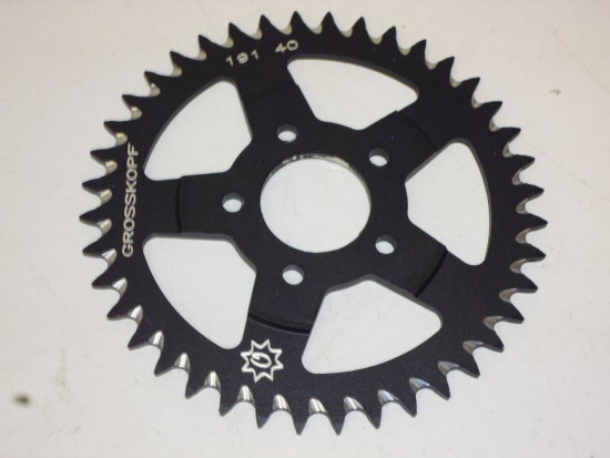 Kettenrad 40 Zhne  40 mm 56 mm Aluminium sprocket schwarz