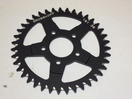 Kettenrad 39 Zhne  40 mm 56 mm Aluminium sprocket schwarz