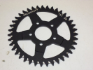 Kettenrad 39 Zhne  40 mm 56 mm Aluminium sprocket schwarz