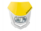 Lichtmaske Halo Led Verkleidung Lampenmaske headlight universal gelb-wei