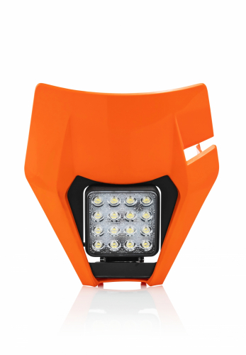 Lichtmaske Vsl Led Lampenmaske headlight passt an Ktm Exc-f 250 450 17-19 orange