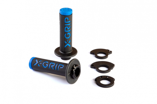 X-Grip Braaaap Lock-on Grips Griffgummi Handgriffe Klemmgriffe MX Enduro Cross bl