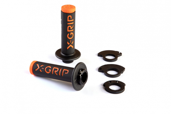 Griffgummi X-Grip Braaaap Lock-On-Griffe Handgriffe Klemmgriffe Enduro sw-orange