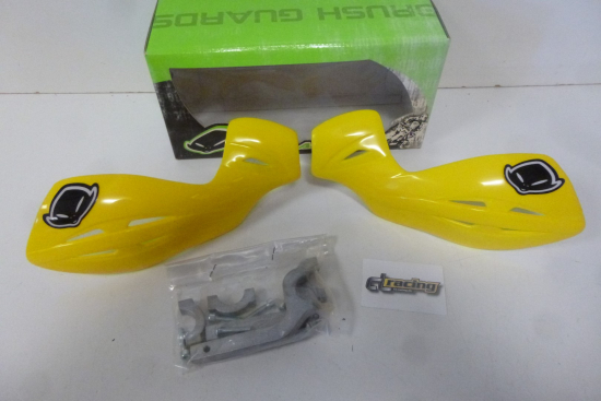 Gravity Handprotektoren Handschützer handguards für Motorrad Enduro Cross gelb